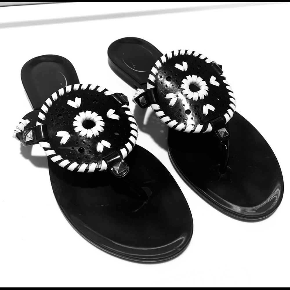 Jack Rogers Sandals Size 8 Georgica Jelly Flip Flop Slide Thong